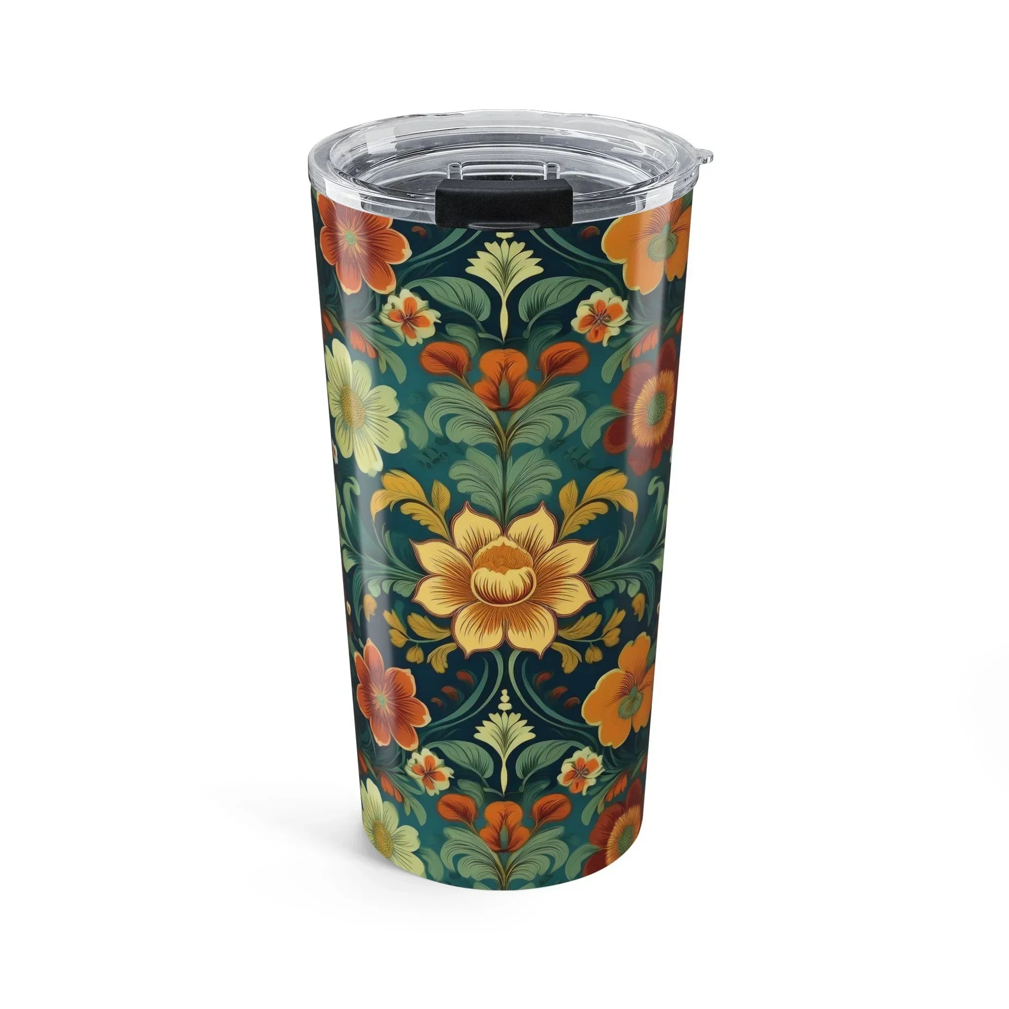Norwegian Rosemaling Tumbler - The Global Wanderer