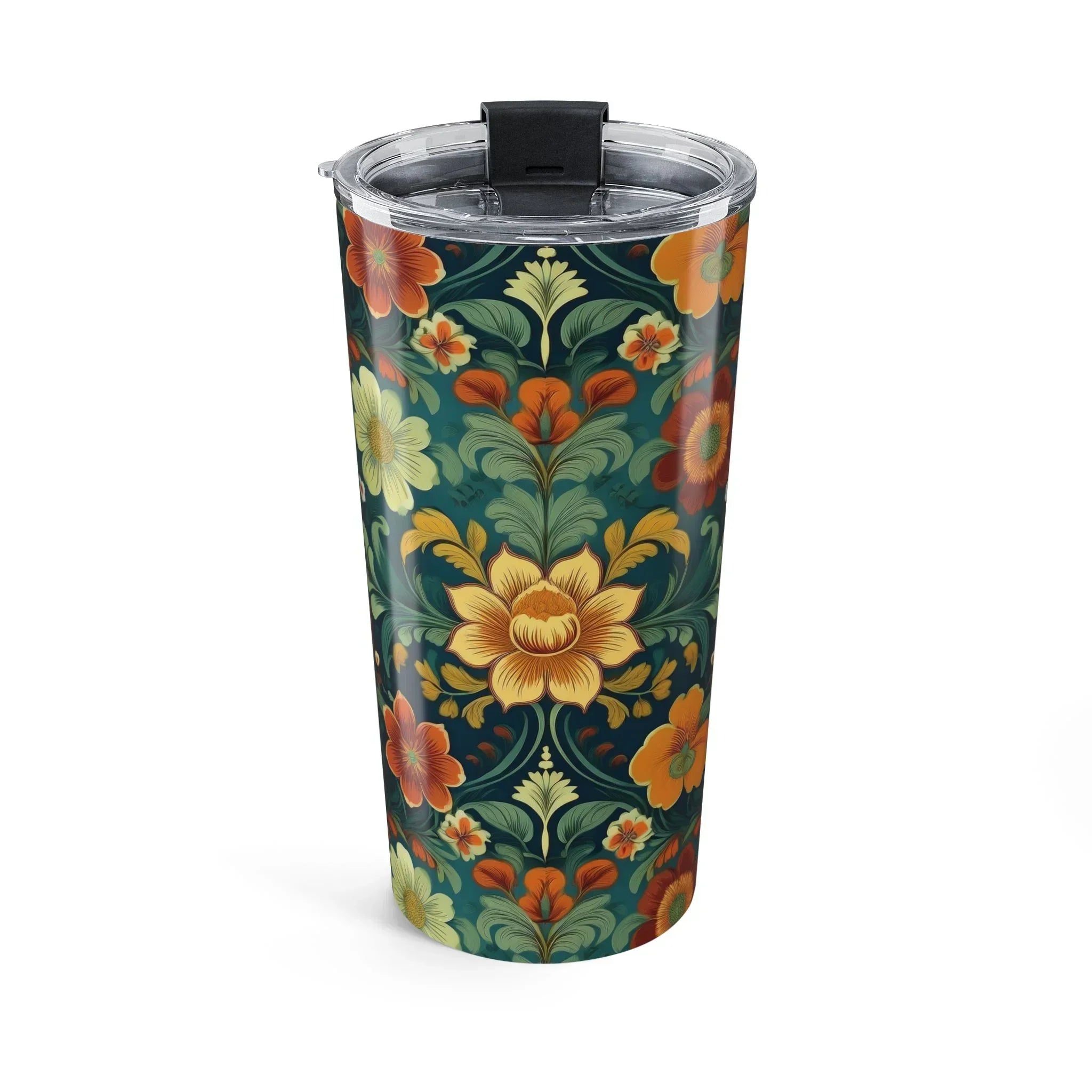 Norwegian Rosemaling Tumbler - The Global Wanderer