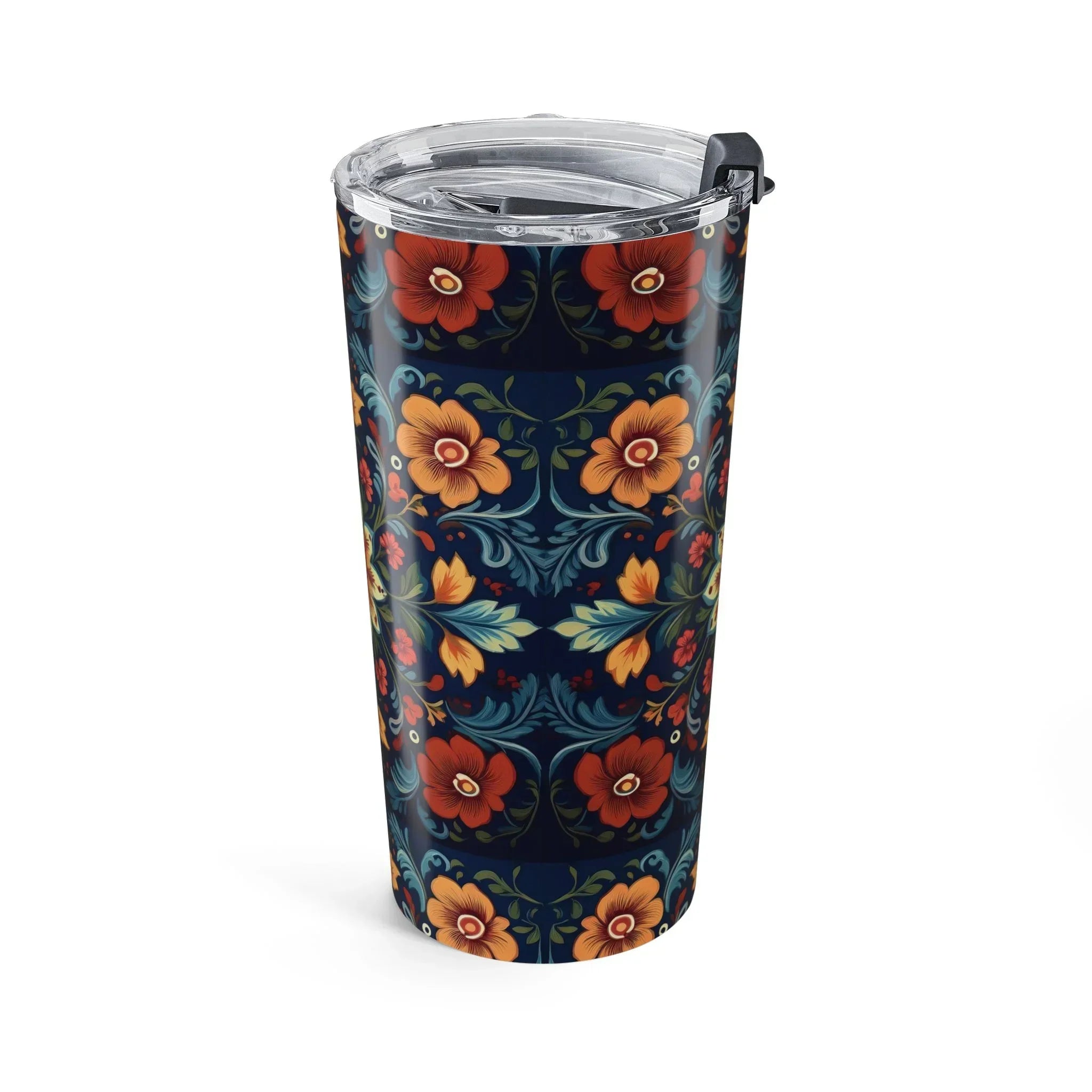 Norwegian Rosemaling Tumbler - The Global Wanderer