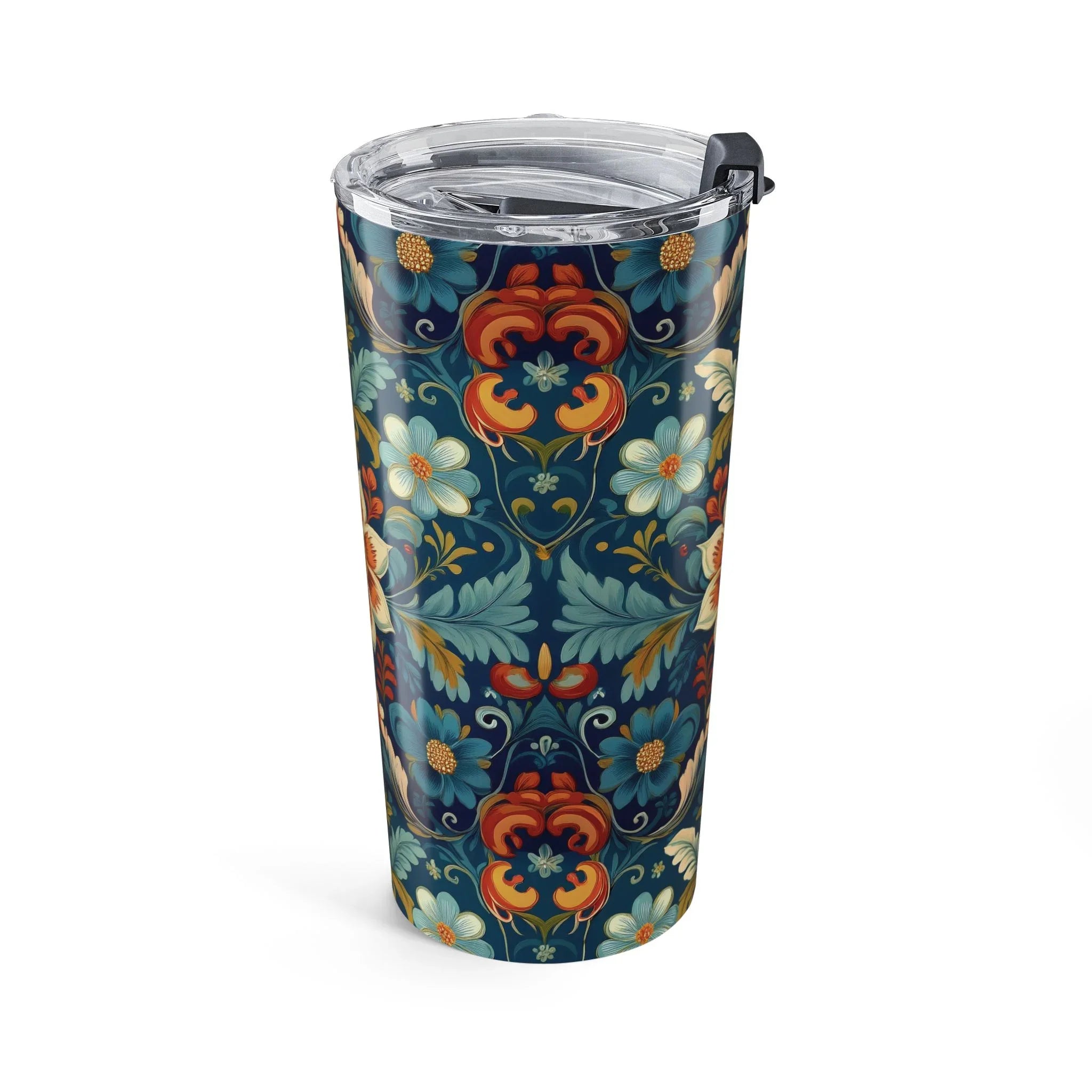 Norwegian Rosemaling Tumbler - The Global Wanderer