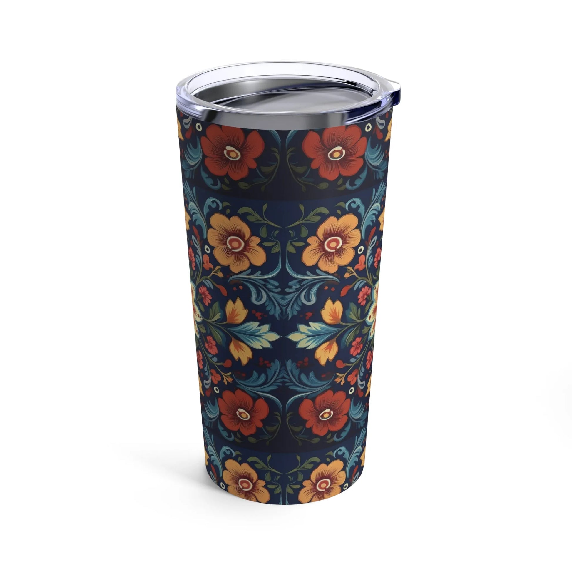 Norwegian Rosemaling Tumbler - The Global Wanderer