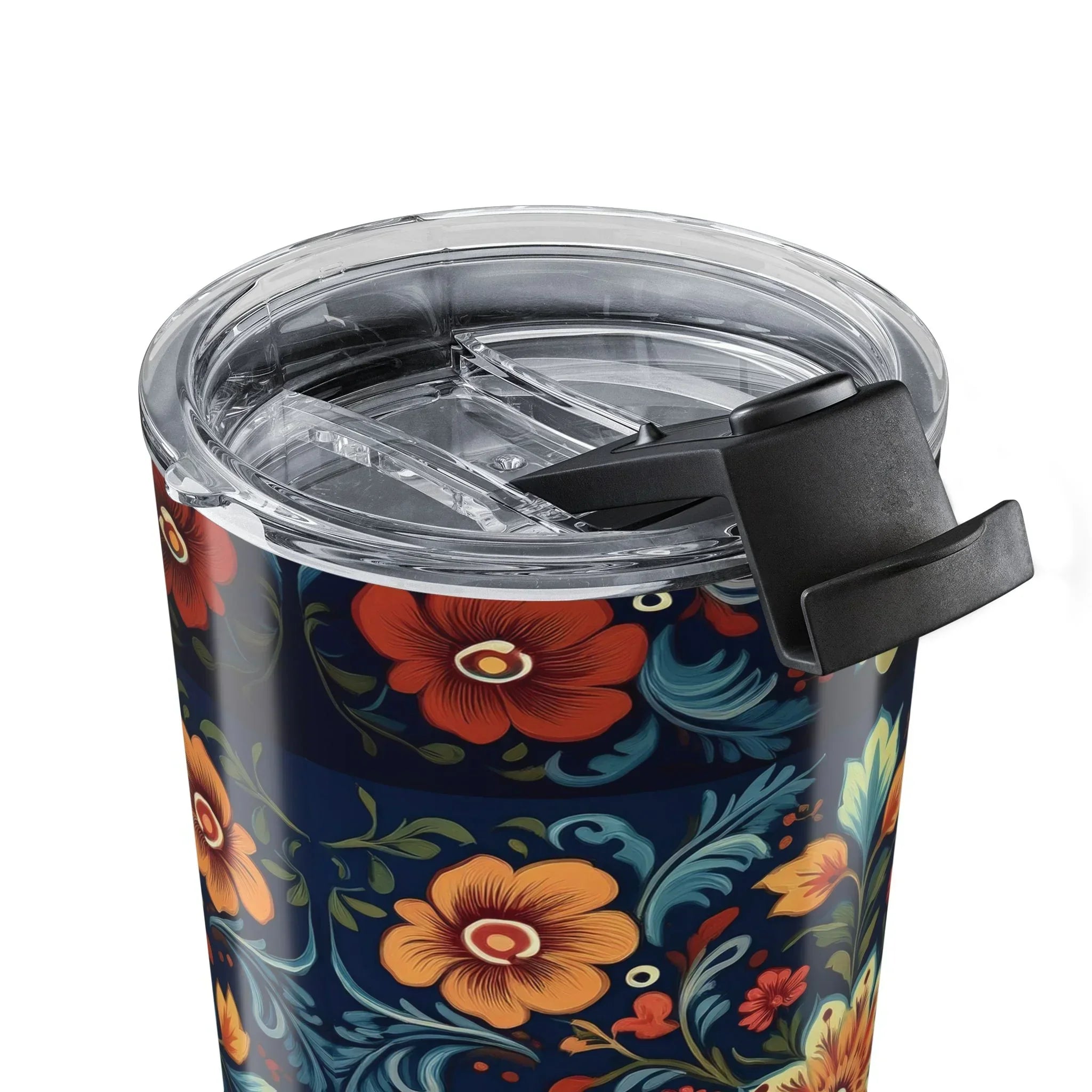Norwegian Rosemaling Tumbler - The Global Wanderer