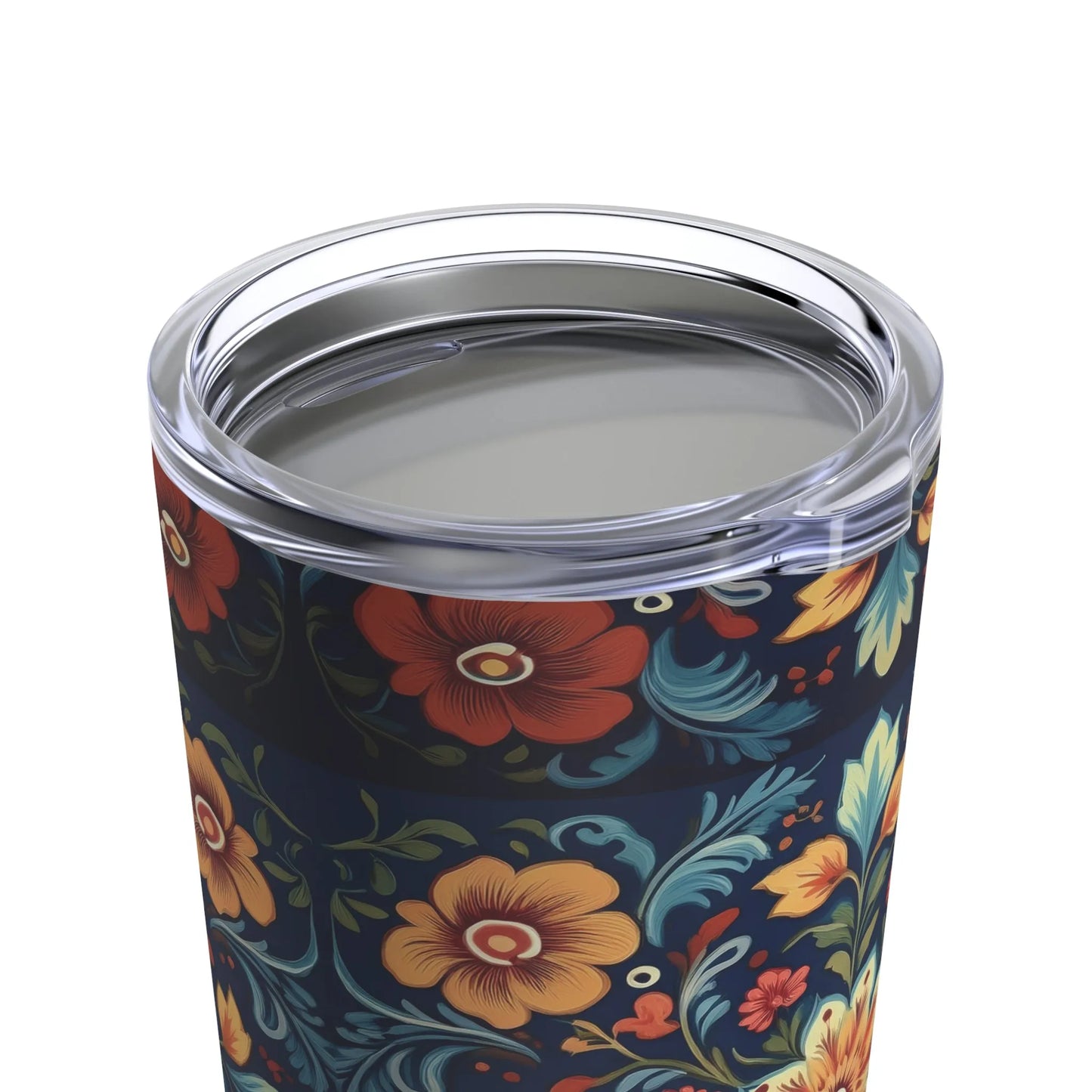 Norwegian Rosemaling Tumbler - The Global Wanderer