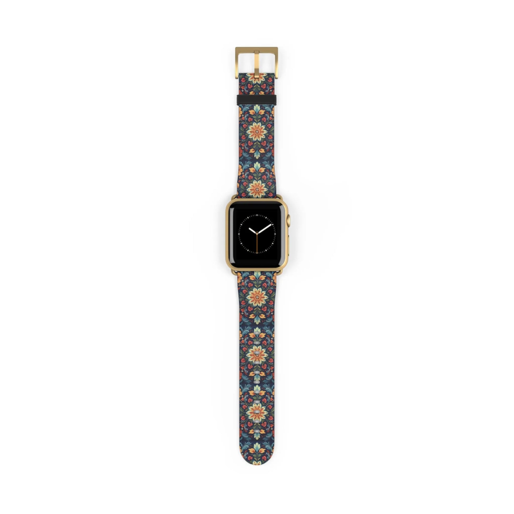 Norwegian Rosemaling Watch Band - The Global Wanderer