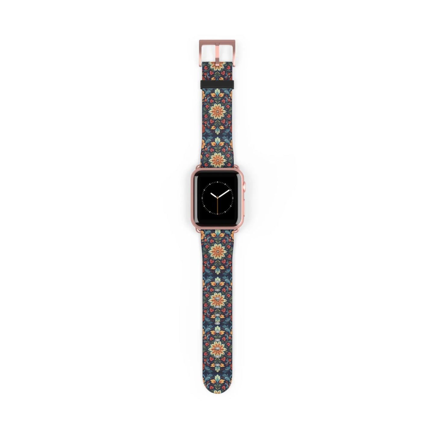 Norwegian Rosemaling Watch Band - The Global Wanderer