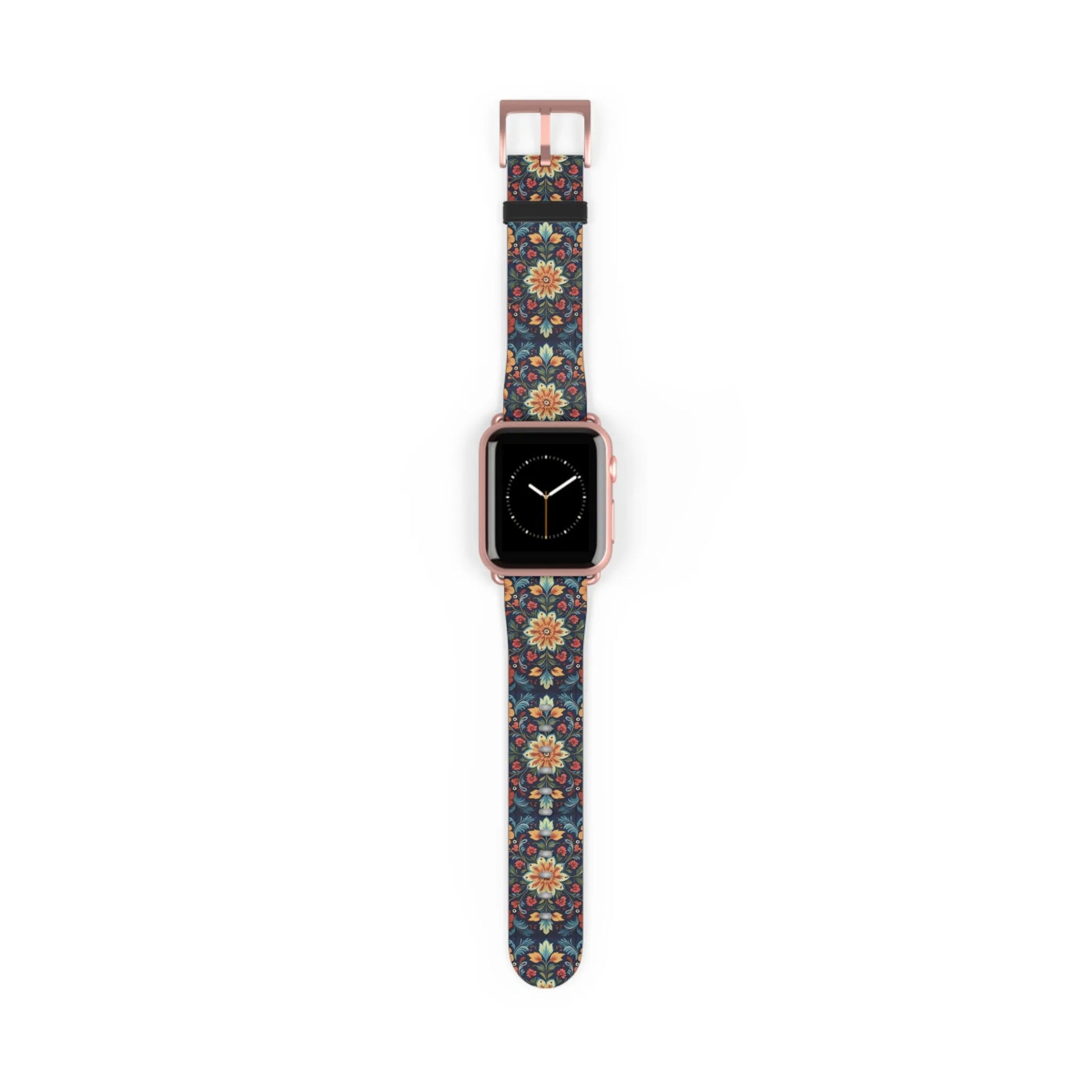 Norwegian Rosemaling Watch Band - The Global Wanderer