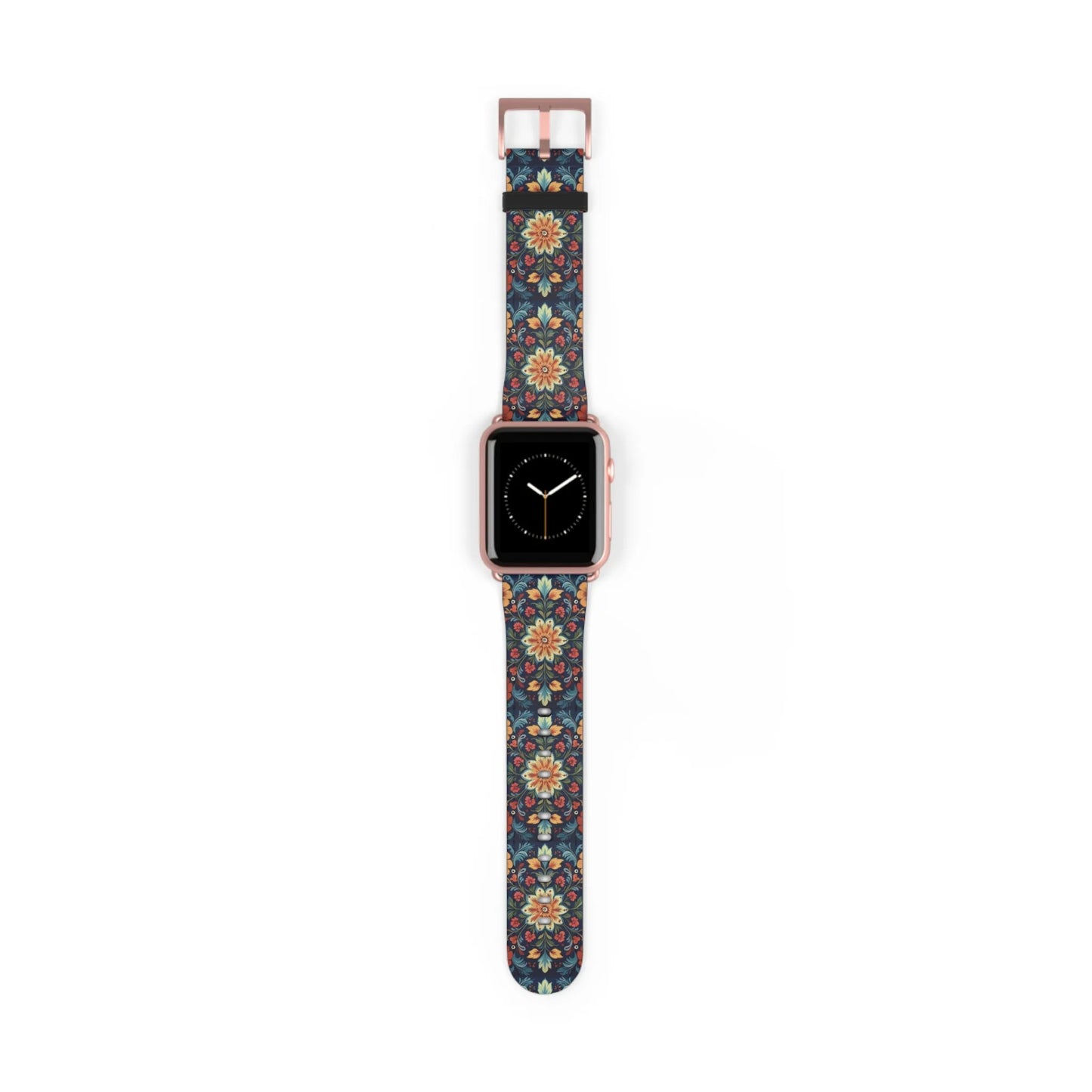 Norwegian Rosemaling Watch Band - The Global Wanderer