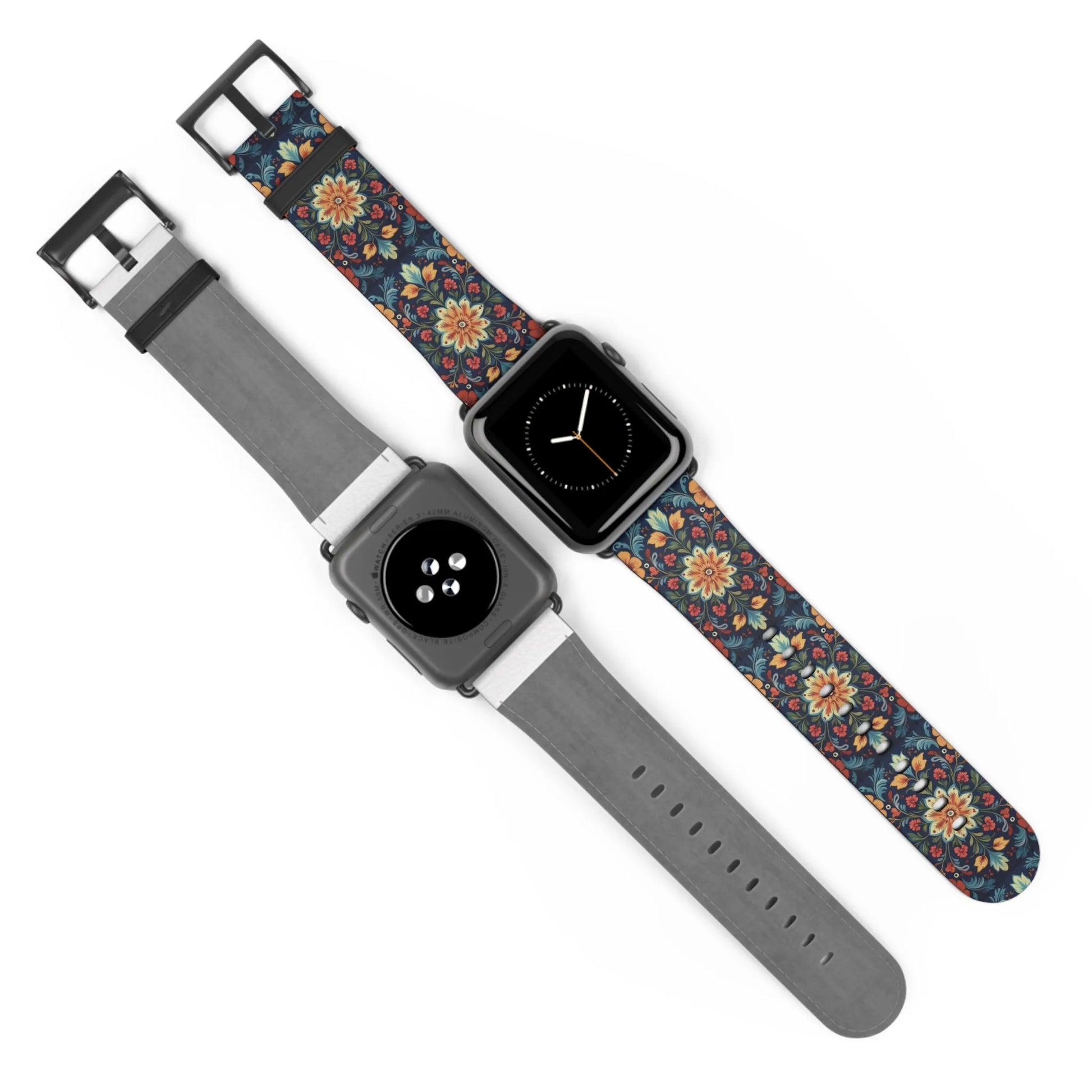 Norwegian Rosemaling Watch Band - The Global Wanderer