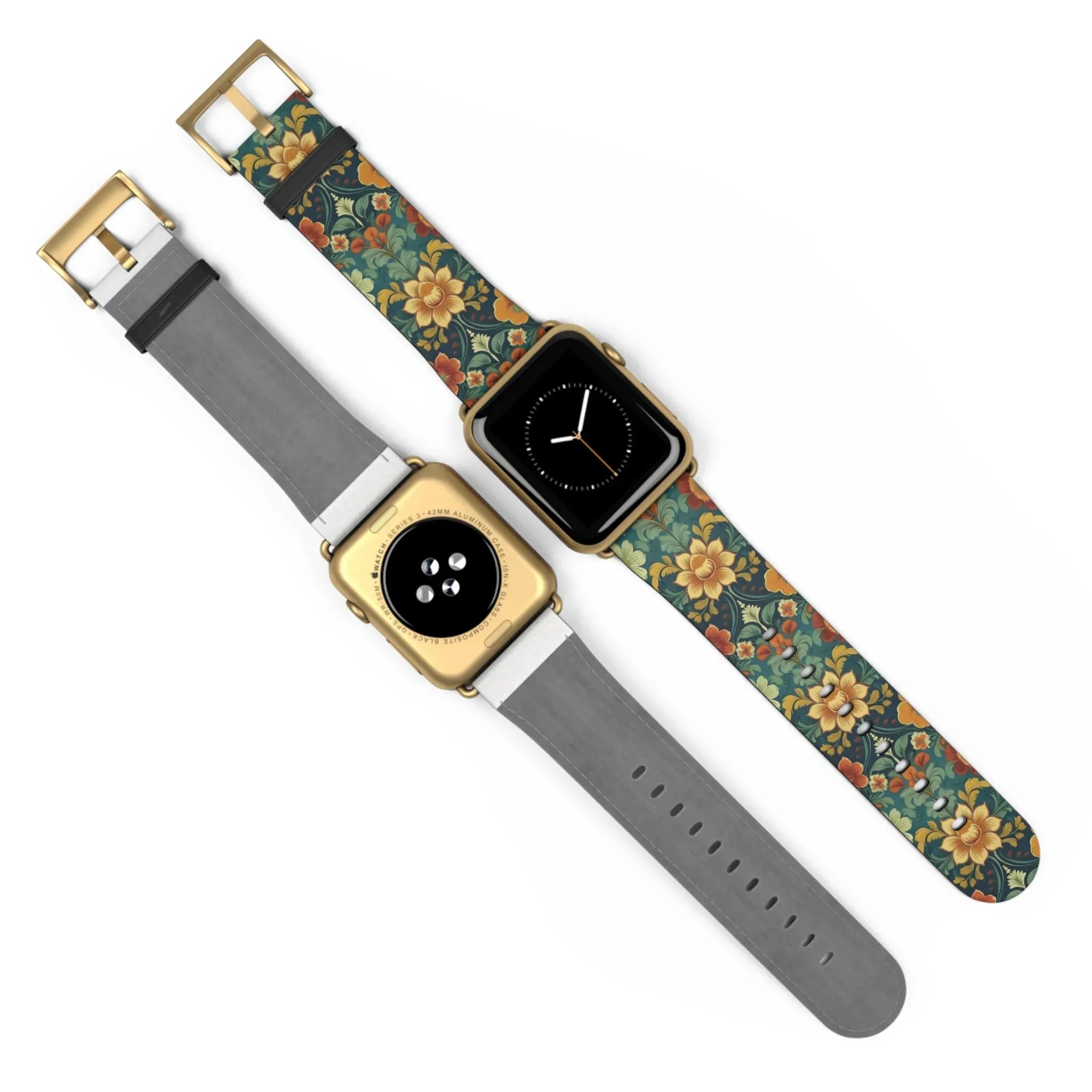 Norwegian Rosemaling Watch Band - The Global Wanderer