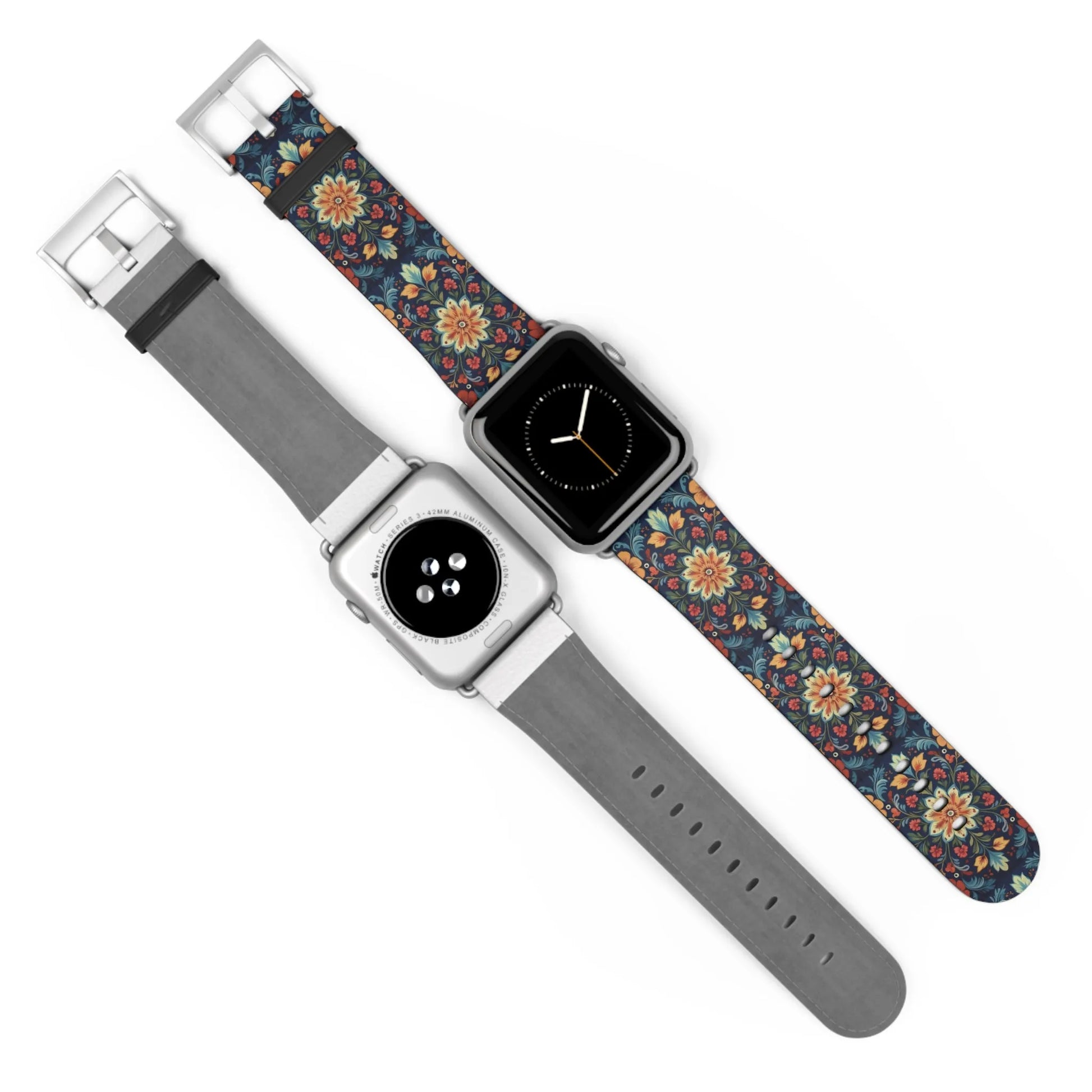 Norwegian Rosemaling Watch Band - The Global Wanderer