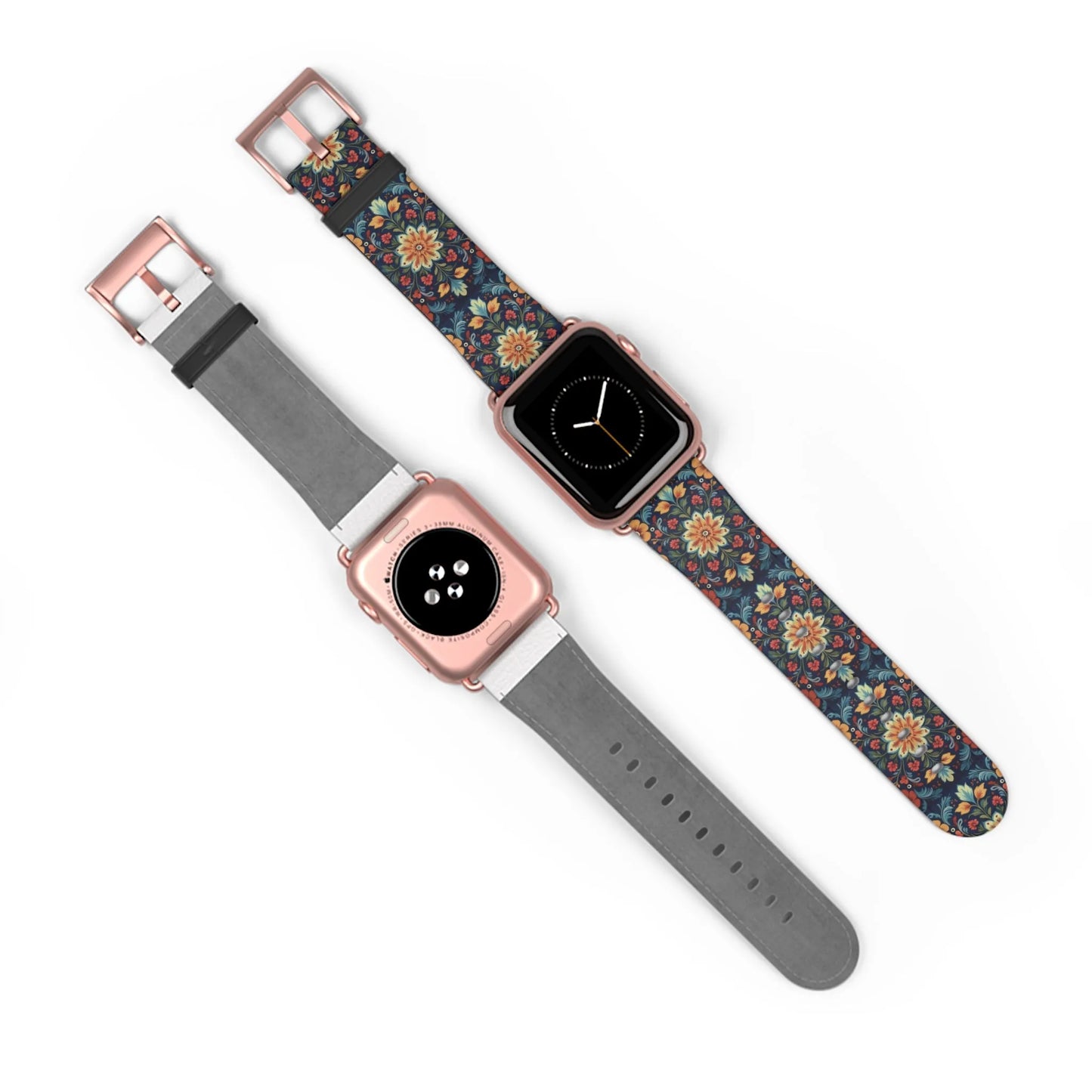 Norwegian Rosemaling Watch Band - The Global Wanderer