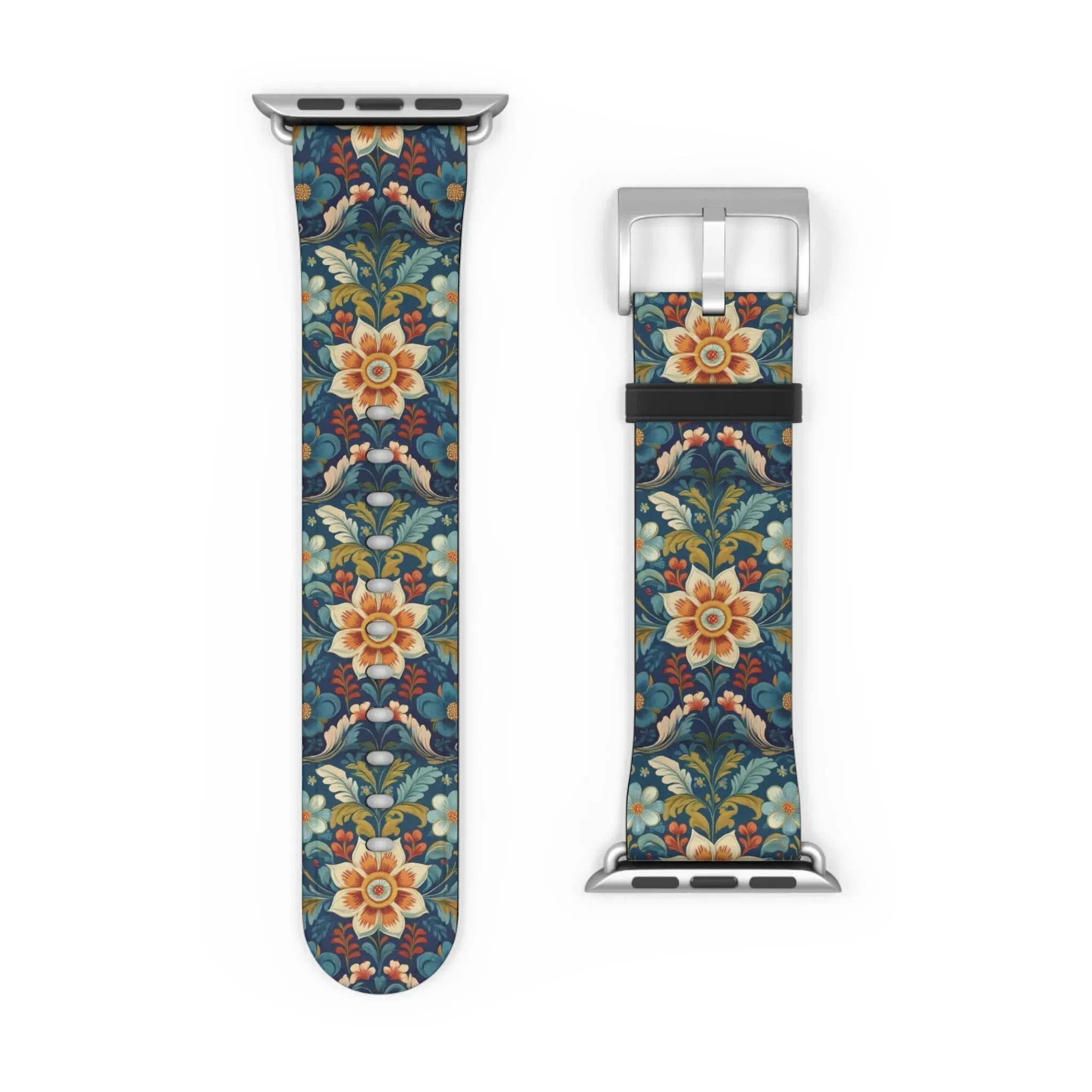 Norwegian Rosemaling Watch Band - The Global Wanderer