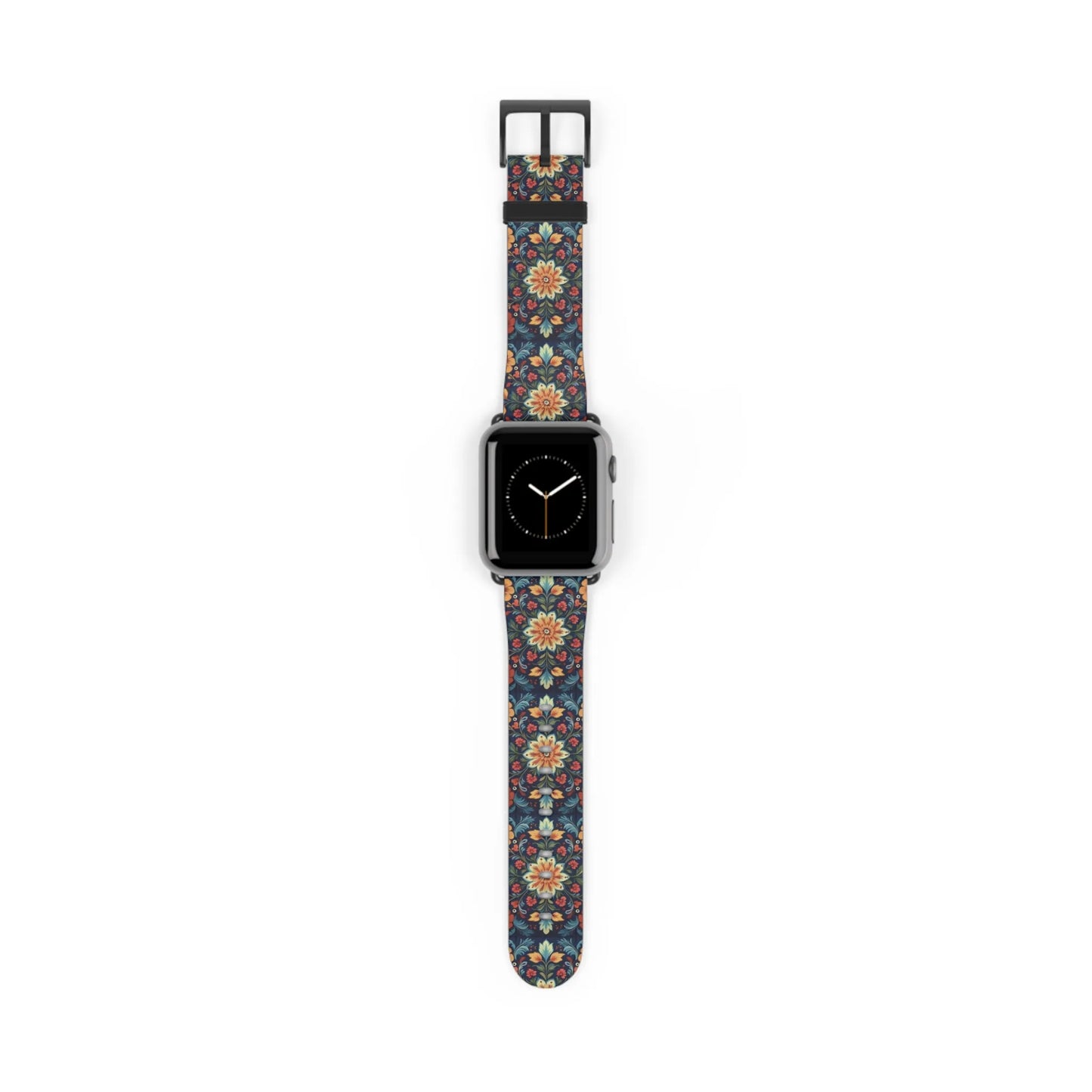 Norwegian Rosemaling Watch Band - The Global Wanderer