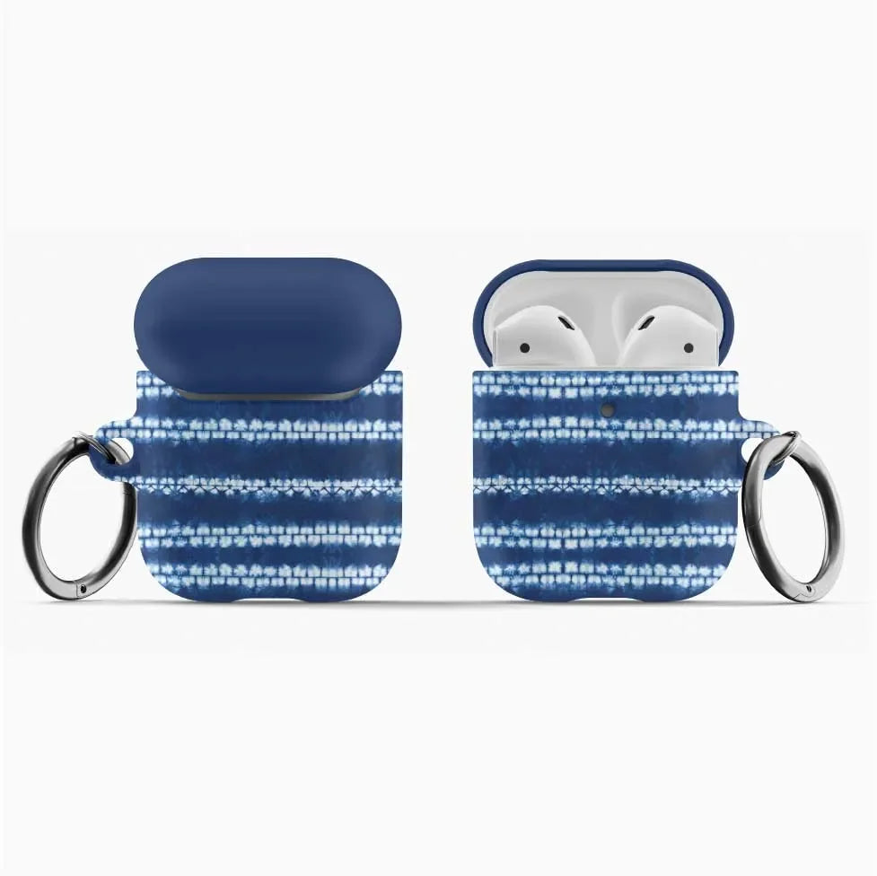 Osaka Wave Shibori AirPods Case - The Global Wanderer