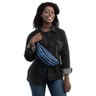 Osaka Wave Shibori Fanny Pack - The Global Wanderer