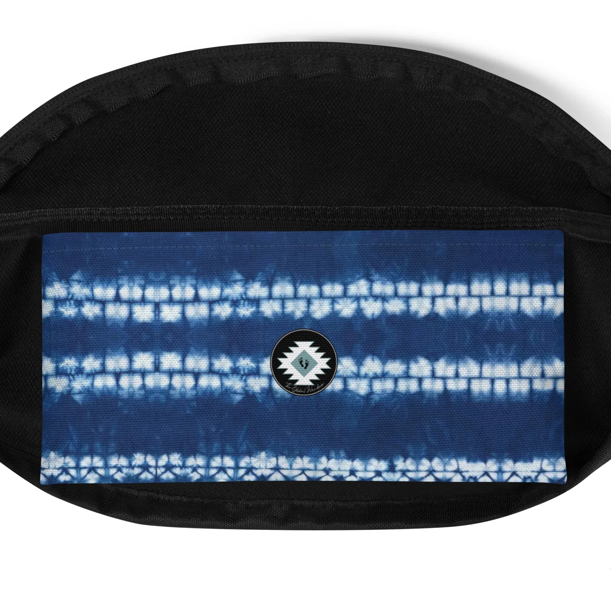 Osaka Wave Shibori Fanny Pack - The Global Wanderer