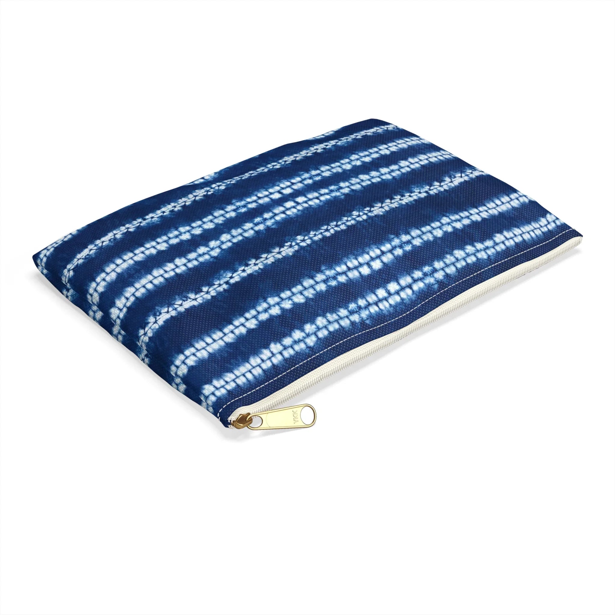 Osaka Wave Shibori Flat Pouch - The Global Wanderer
