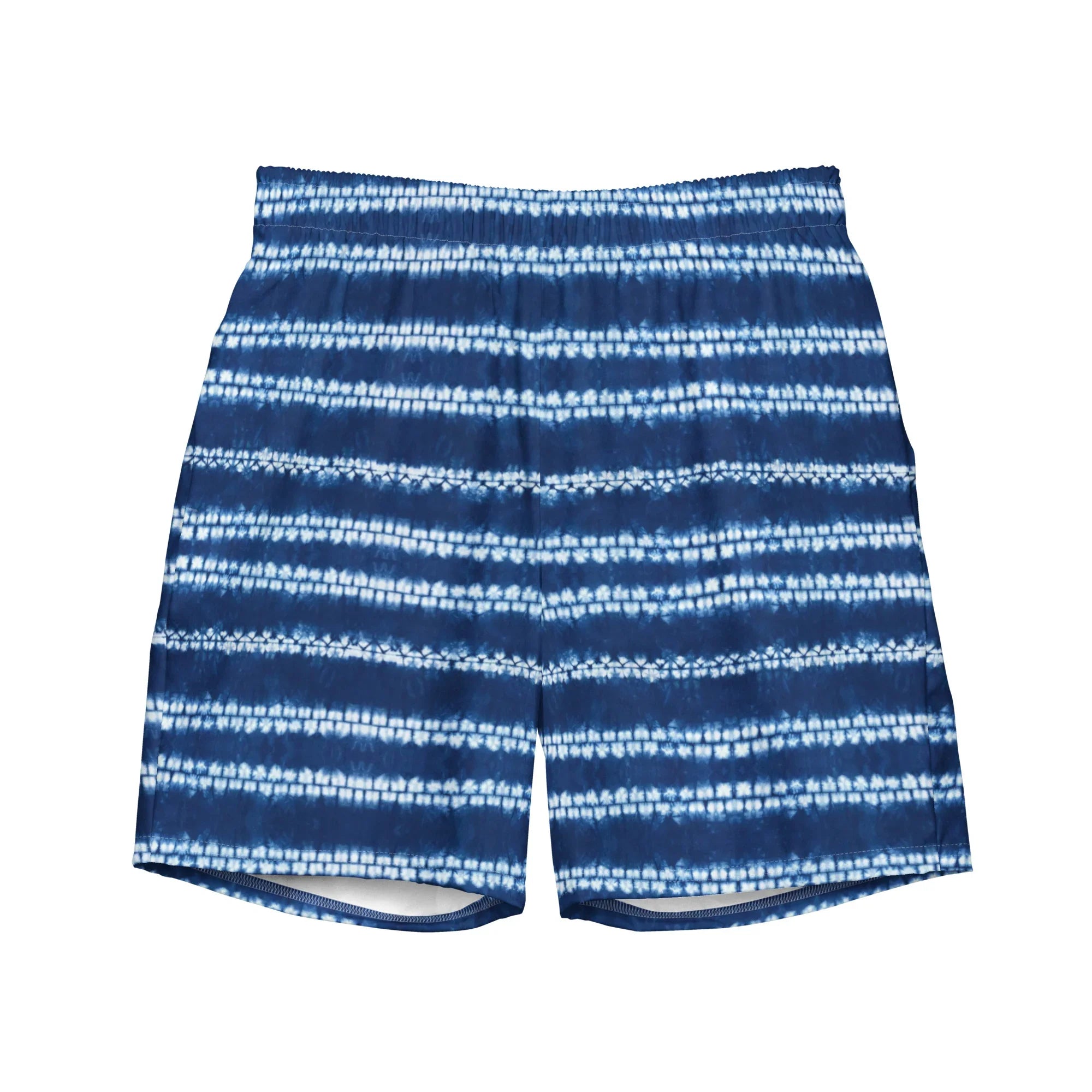 Osaka Wave Shibori Recycled Swim Trunks - The Global Wanderer