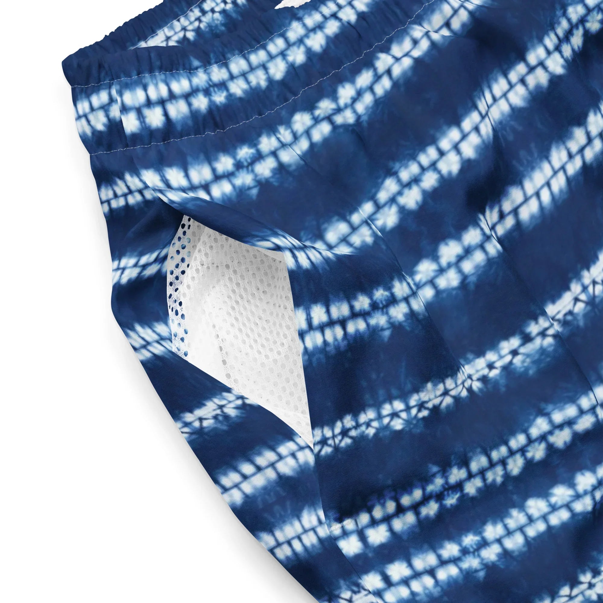 Osaka Wave Shibori Recycled Swim Trunks - The Global Wanderer