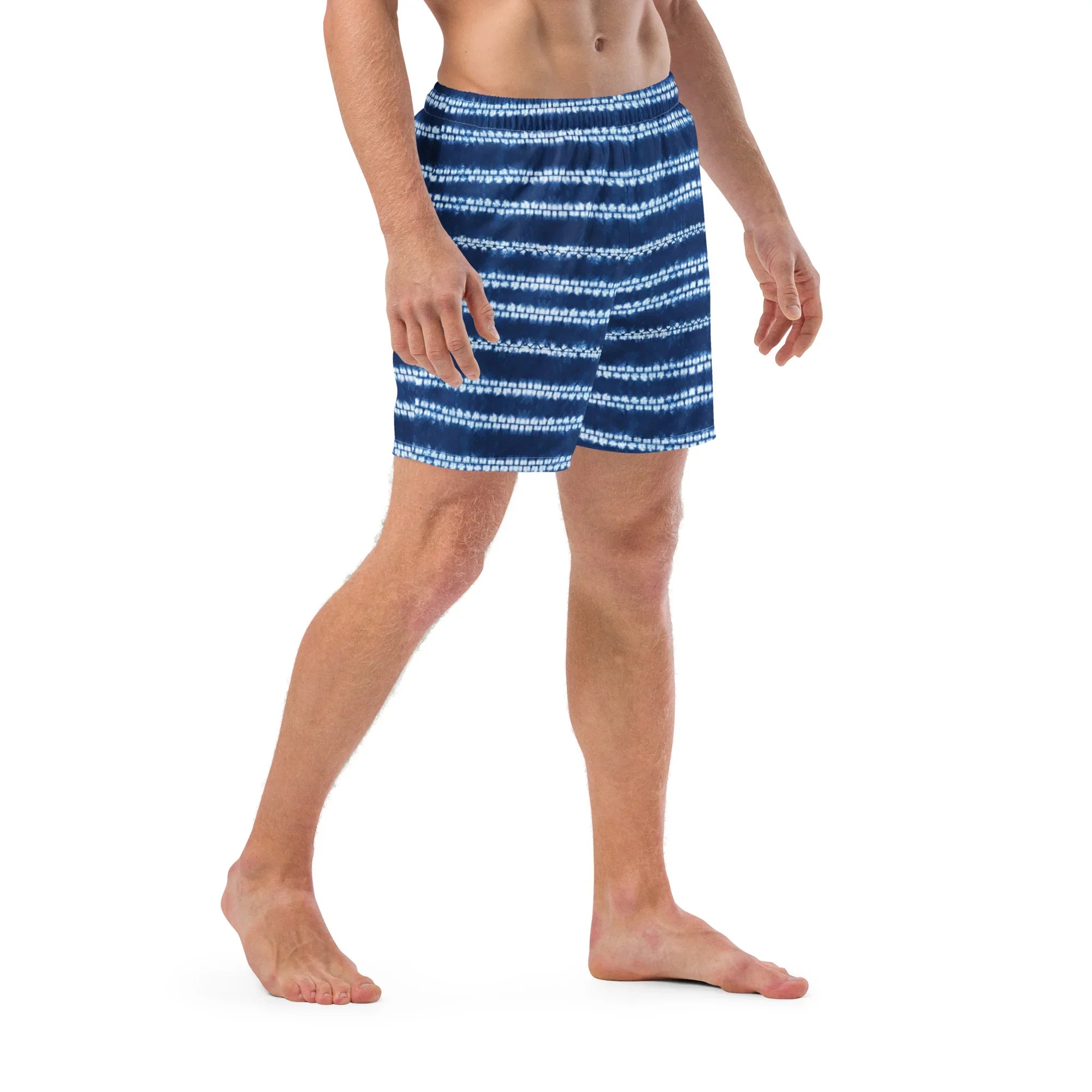 Osaka Wave Shibori Recycled Swim Trunks - The Global Wanderer