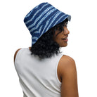 Osaka Wave Shibori Reversible Bucket Hat - The Global Wanderer