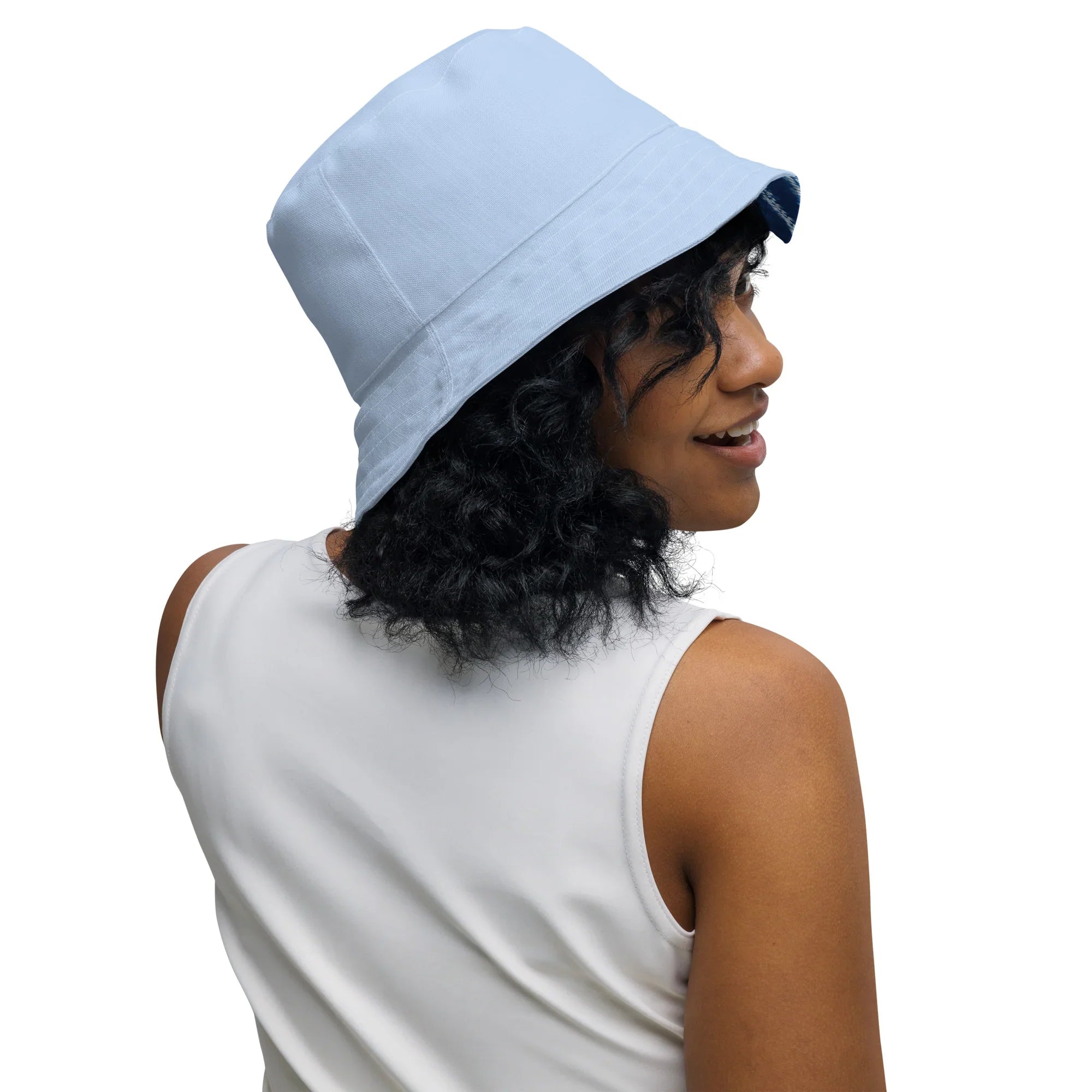Osaka Wave Shibori Reversible Bucket Hat - The Global Wanderer