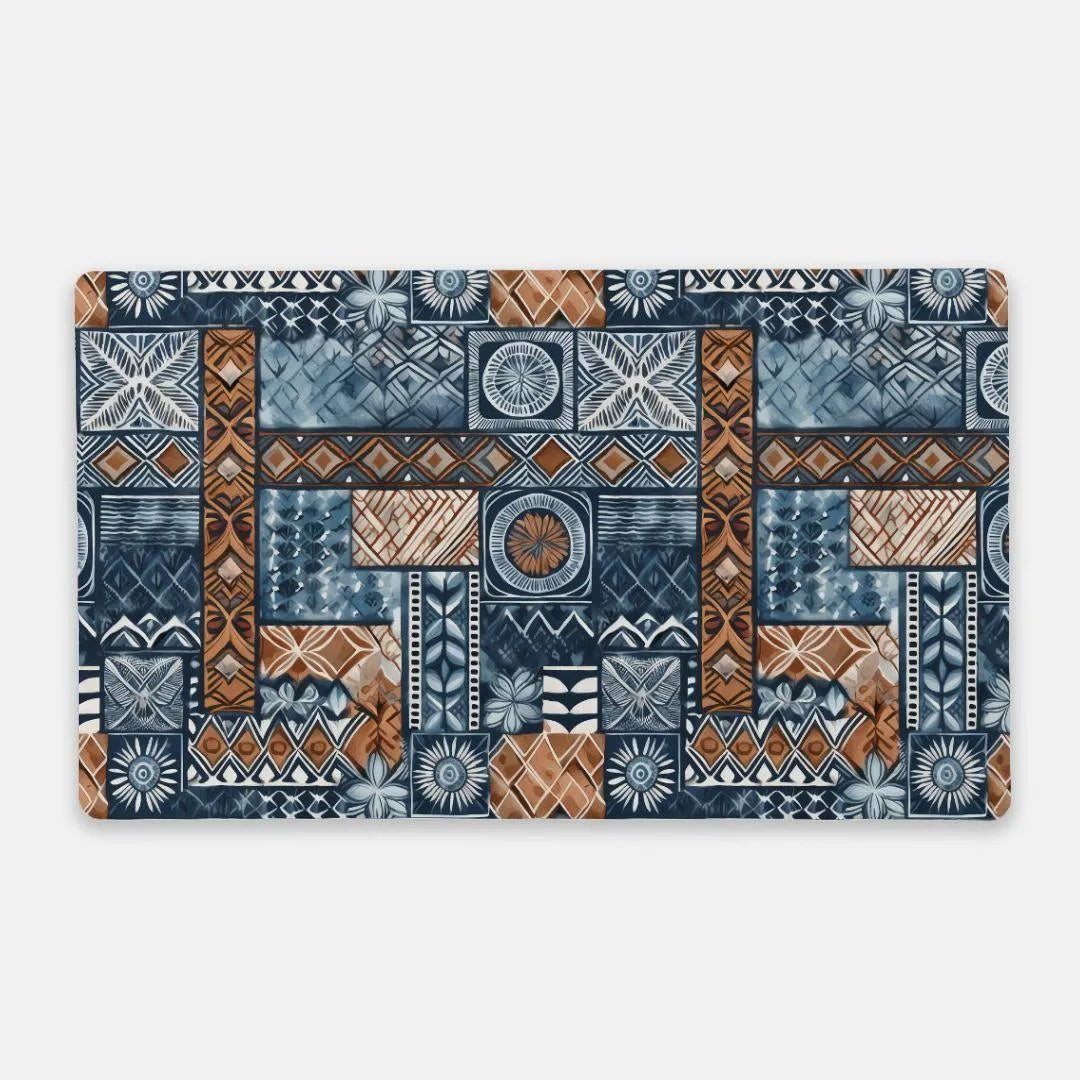 Pacific Islands Tapa Cloth Desk Mat - The Global Wanderer