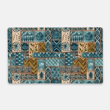 Pacific Islands Tapa Cloth Desk Mat - The Global Wanderer