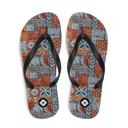 Pacific Islands Tapa Cloth Flip Flops - The Global Wanderer