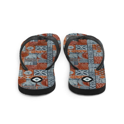 Pacific Islands Tapa Cloth Flip Flops - The Global Wanderer