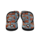 Pacific Islands Tapa Cloth Flip Flops - The Global Wanderer