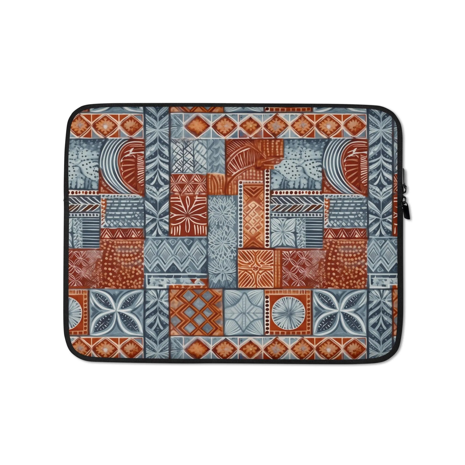 Pacific Islands Tapa Cloth Laptop Case - The Global Wanderer