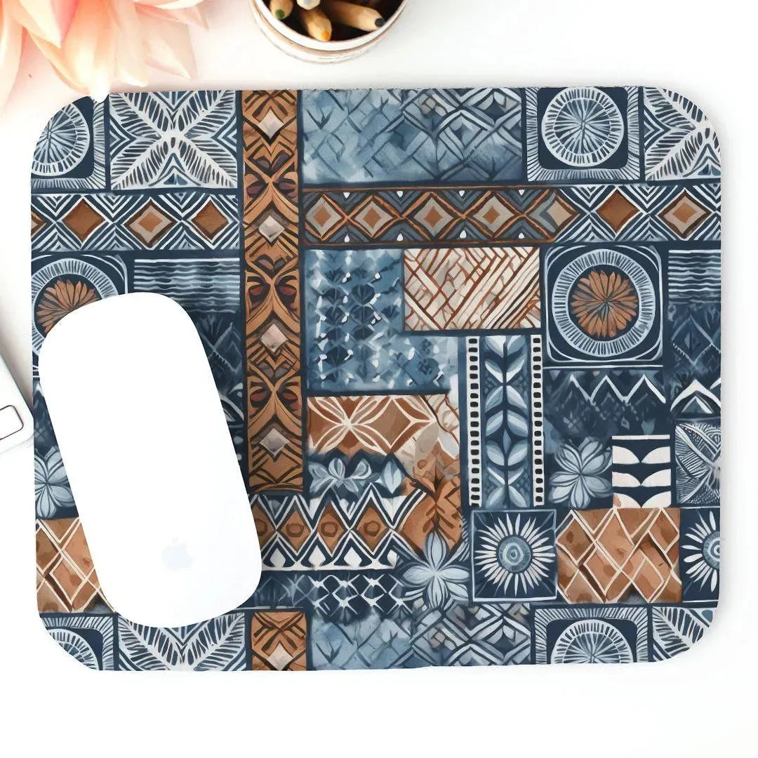 Pacific Islands Tapa Cloth Mouse Pad - The Global Wanderer
