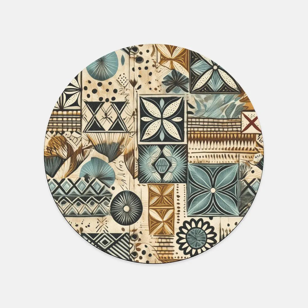 Pacific Islands Tapa Cloth Mouse Pad - The Global Wanderer