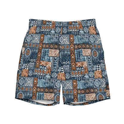 Pacific Islands Tapa Cloth Recycled Men's Swim Trunks - The Global Wanderer