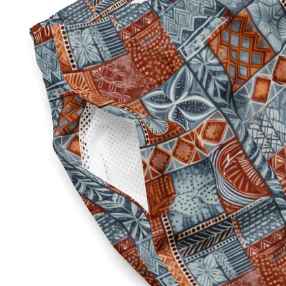 Pacific Islands Tapa Cloth Recycled Men's Swim Trunks - The Global Wanderer