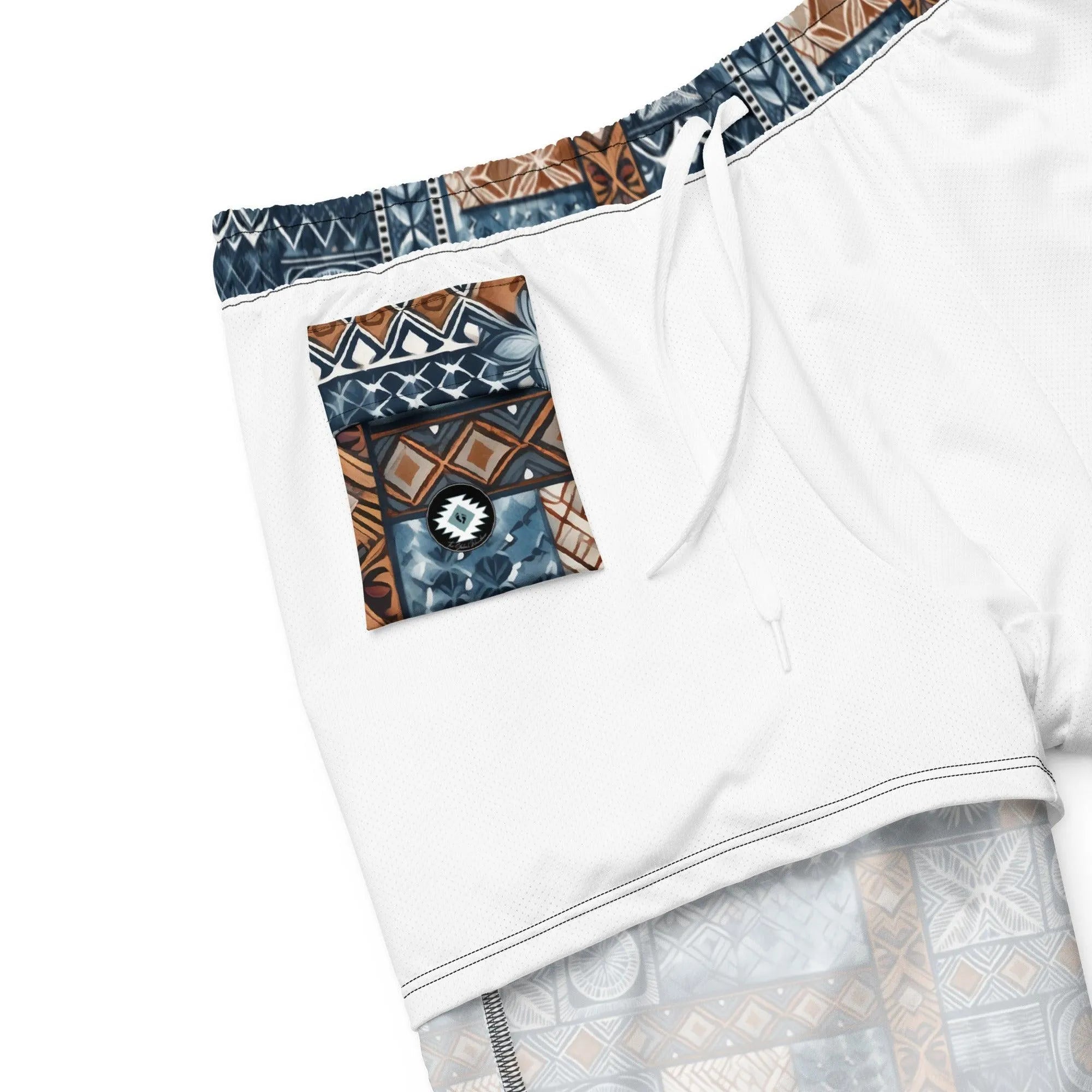 Pacific Islands Tapa Cloth Recycled Men's Swim Trunks - The Global Wanderer