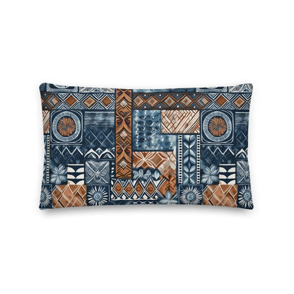 Pacific Islands Tapa Cloth Throw Pillow - The Global Wanderer