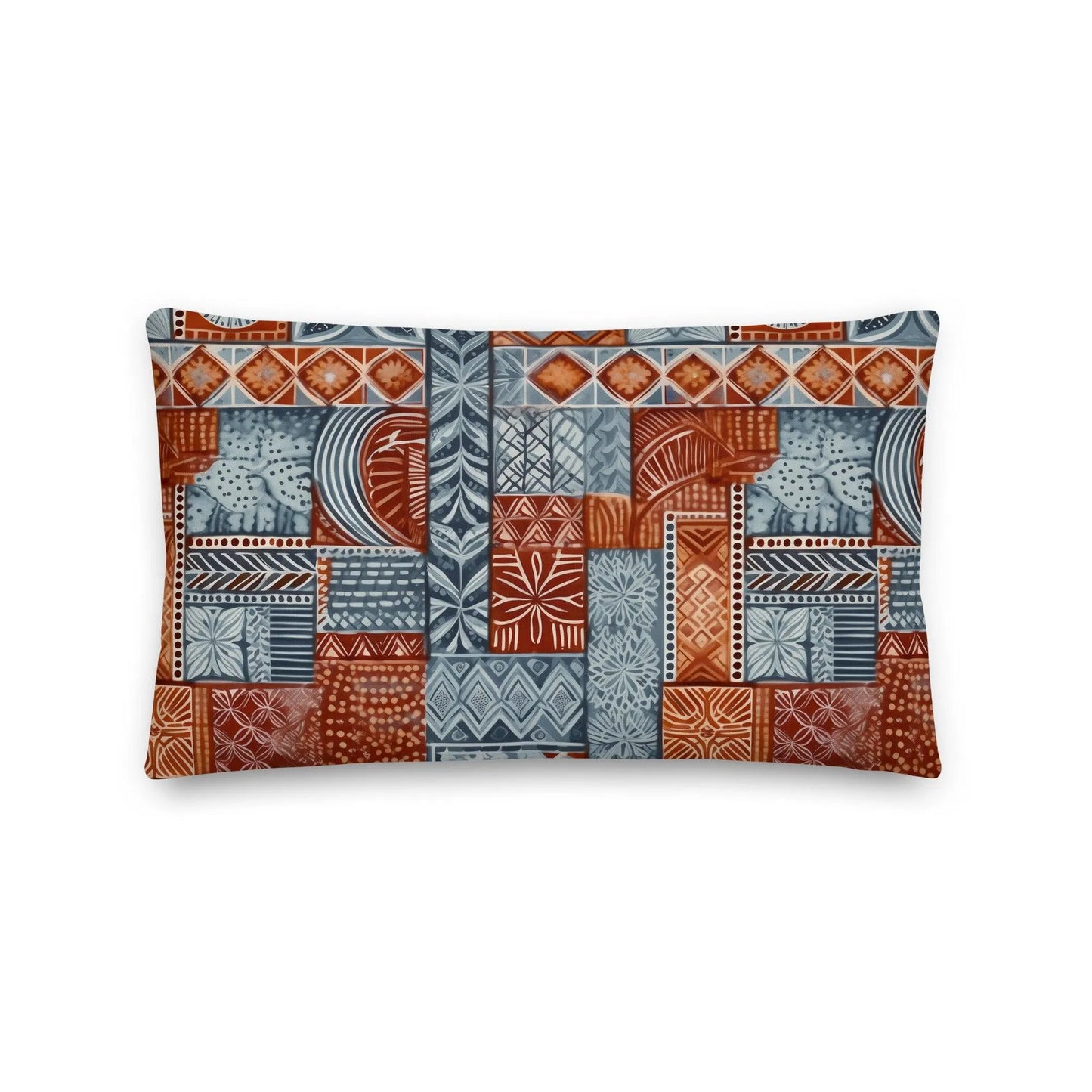 Pacific Islands Tapa Cloth Throw Pillow - The Global Wanderer