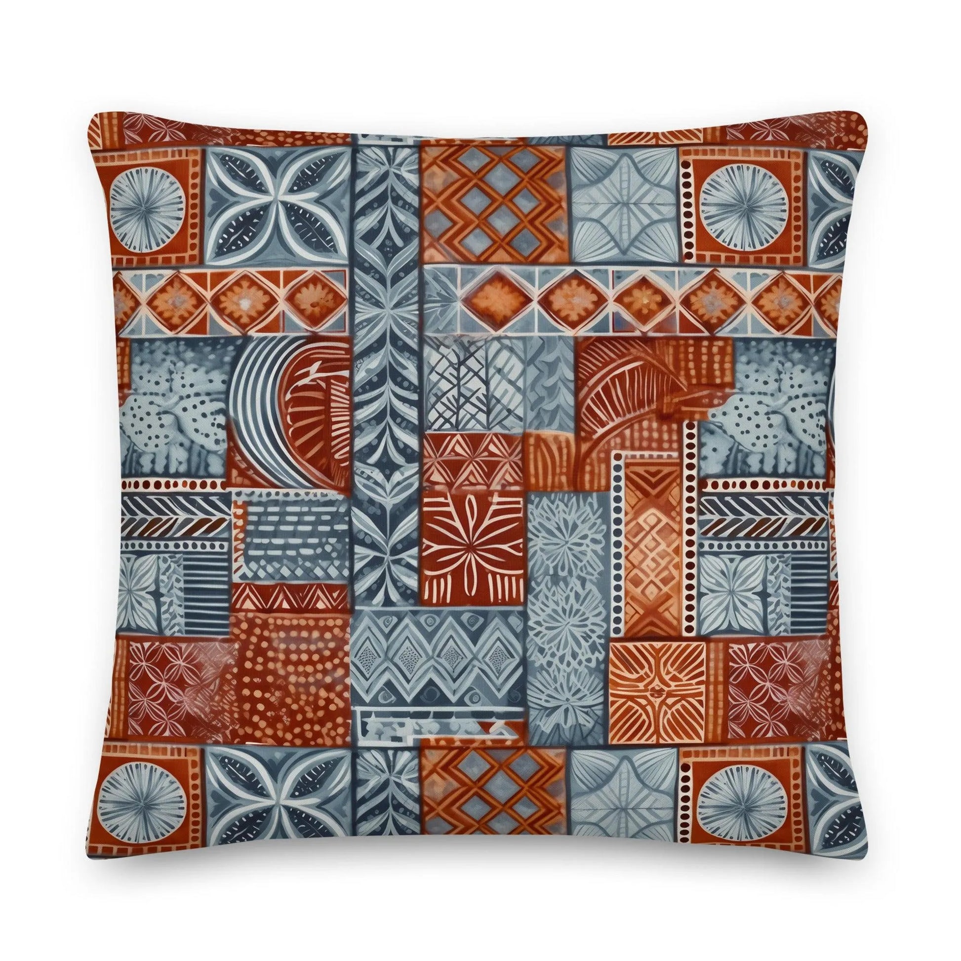 Pacific Islands Tapa Cloth Throw Pillow - The Global Wanderer