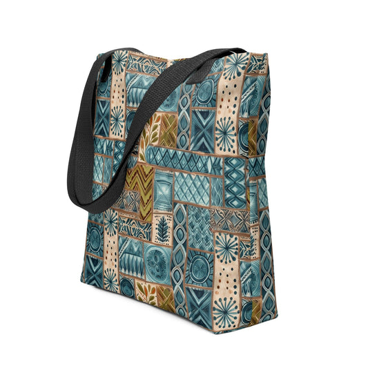 Pacific Islands Tapa Cloth Tote Bag - The Global Wanderer