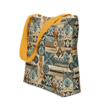 Pacific Islands Tapa Cloth Tote Bag - The Global Wanderer