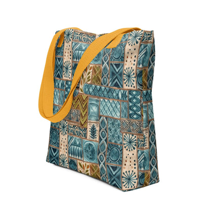 Pacific Islands Tapa Cloth Tote Bag - The Global Wanderer