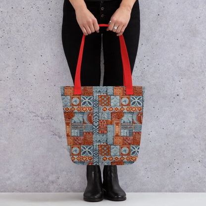 Pacific Islands Tapa Cloth Tote Bag - The Global Wanderer