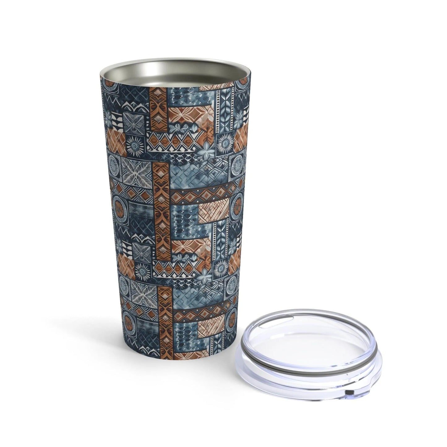 Pacific Islands Tapa Cloth Tumbler - The Global Wanderer