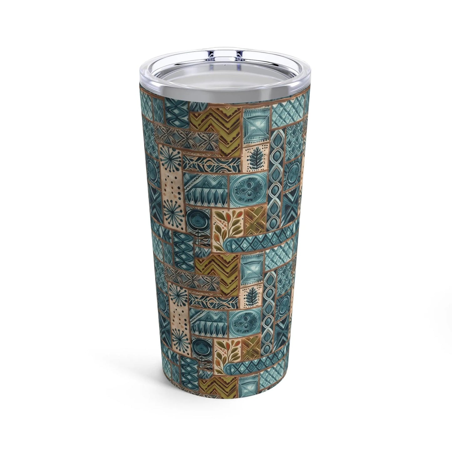 Pacific Islands Tapa Cloth Tumbler - The Global Wanderer