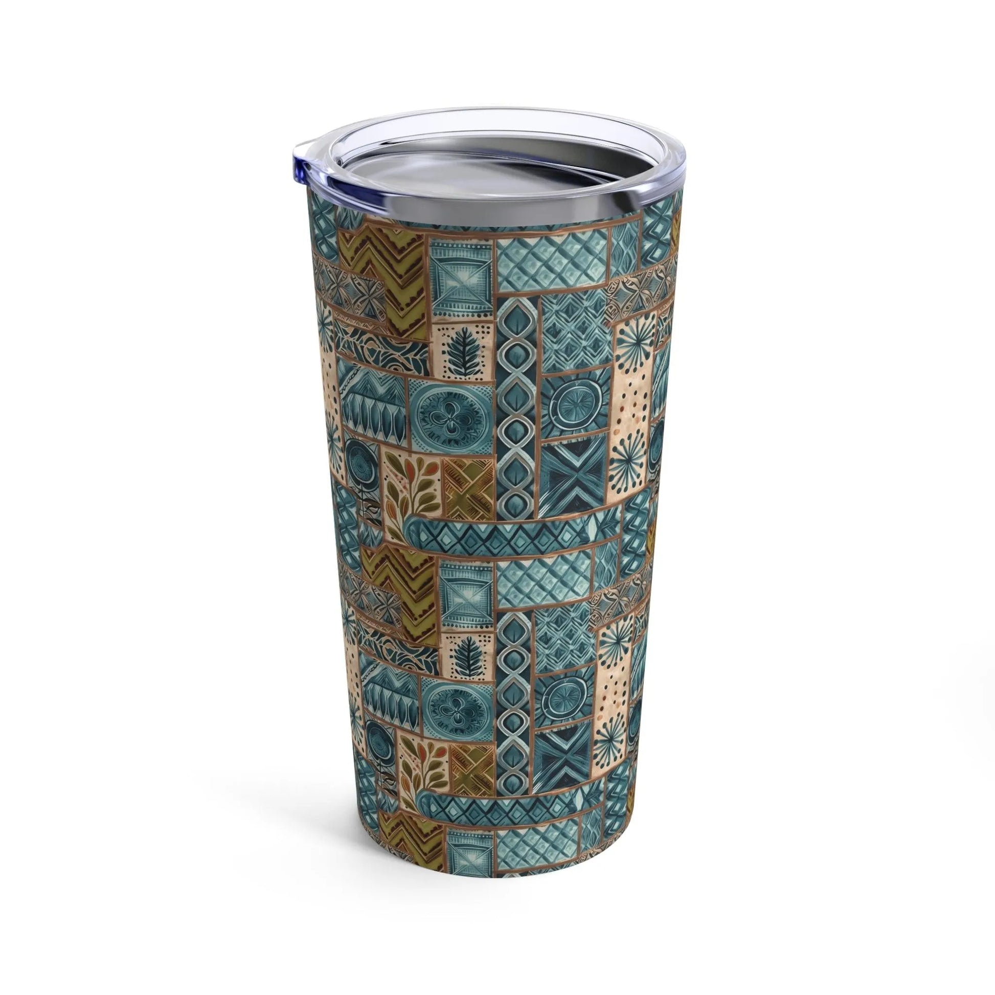 Pacific Islands Tapa Cloth Tumbler - The Global Wanderer