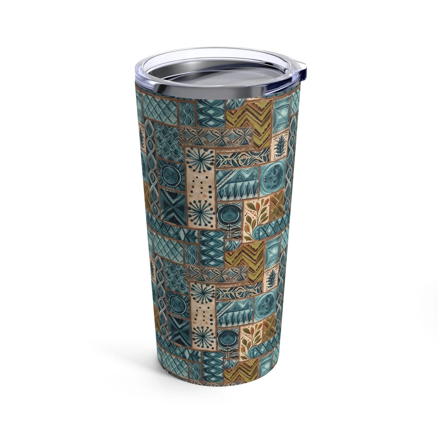 Pacific Islands Tapa Cloth Tumbler - The Global Wanderer