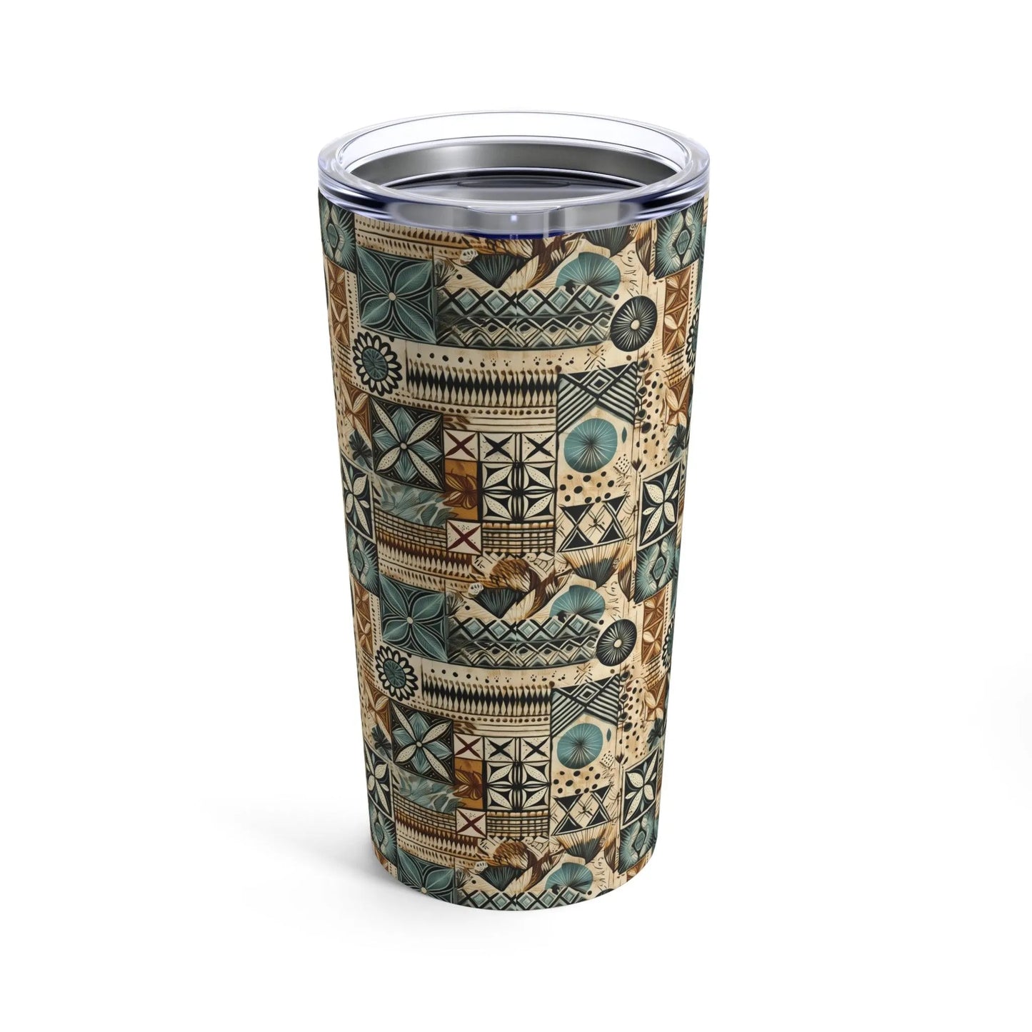 Pacific Islands Tapa Cloth Tumbler - The Global Wanderer