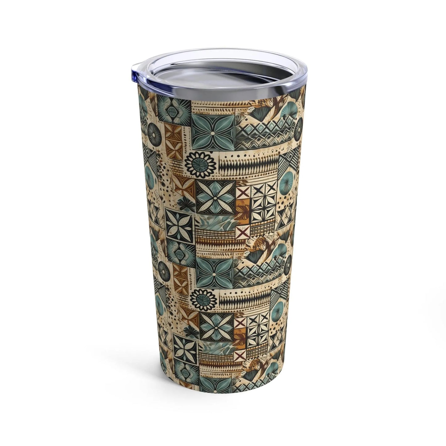 Pacific Islands Tapa Cloth Tumbler - The Global Wanderer